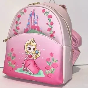 Loungefly Disney Sleeping Beauty Chibi Aurora Mini Backpack & Flap Wallet Set Loungefly Disney Sleeping Beauty Chibi Aurora Flap Wallet  main image 2